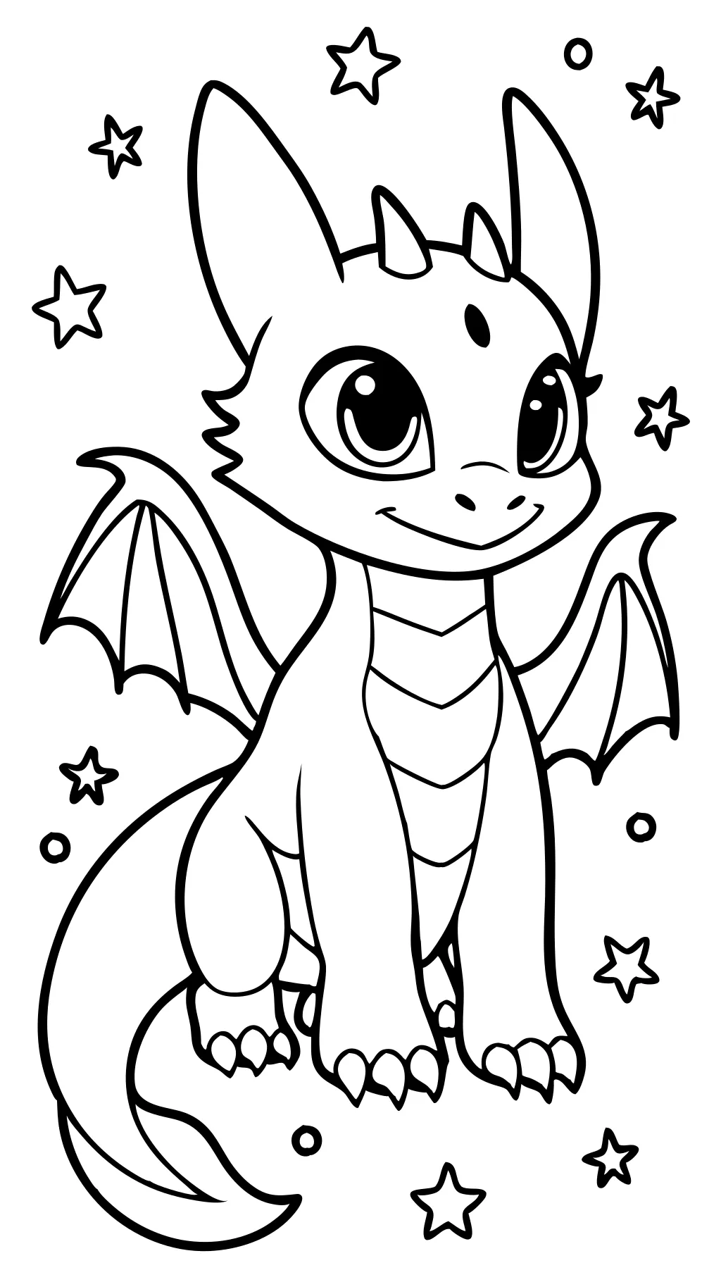 toothless coloring page